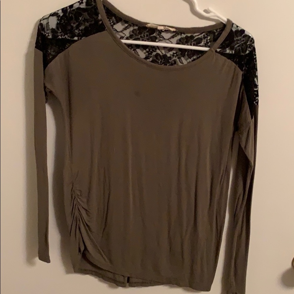Olive Long Sleeve With Lace